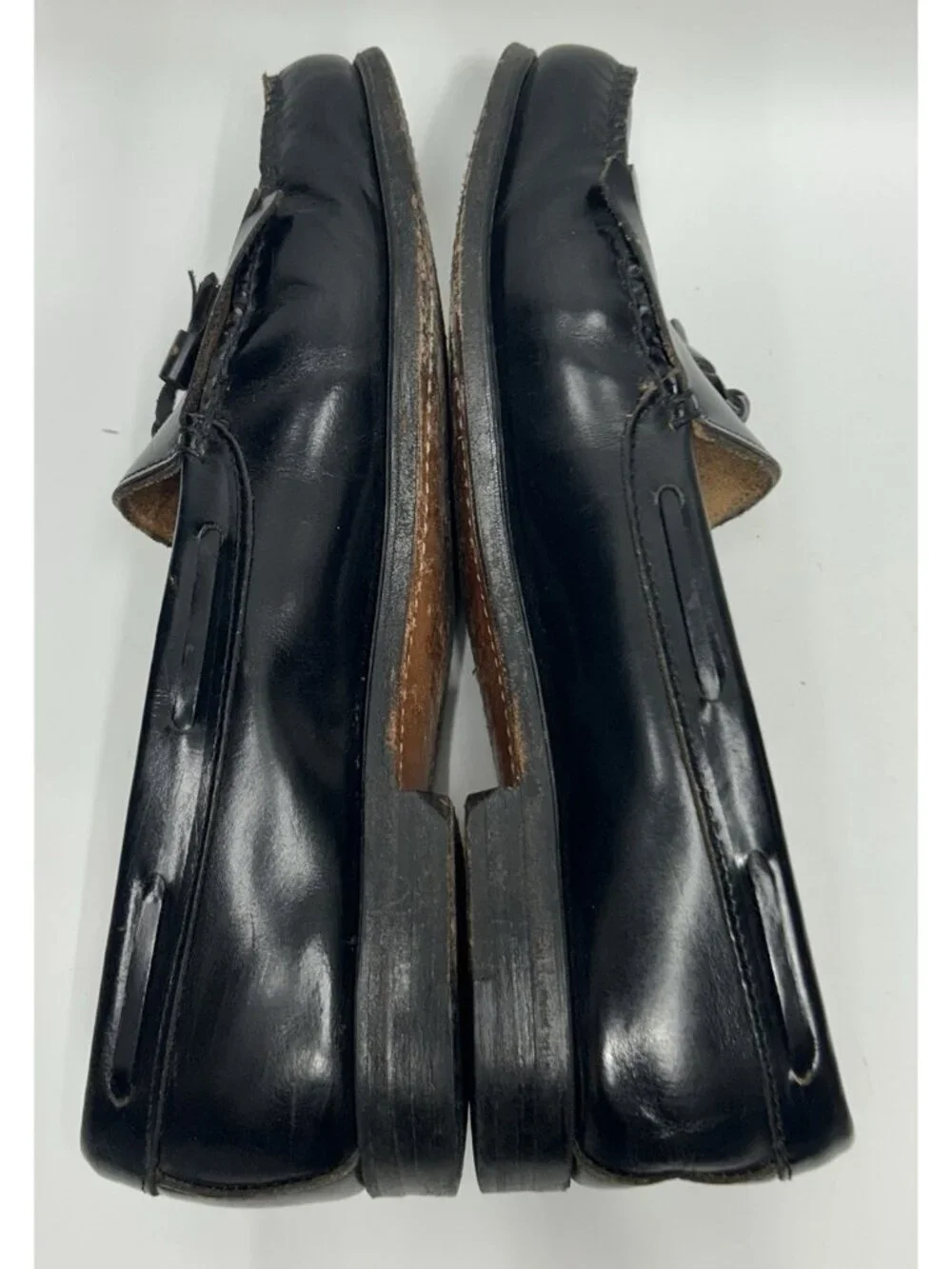 G.H. Bass Weejuns Tassel Loafers Men’s Sz 11.5 D Black Leather Kiltie Fringe USA
